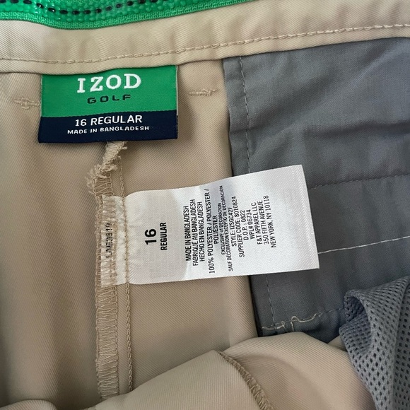 IZOD golf shorts youth size 16 - Picture 3 of 8
